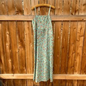 VINTAGE ~ Long Psychedelic Pattern Dress